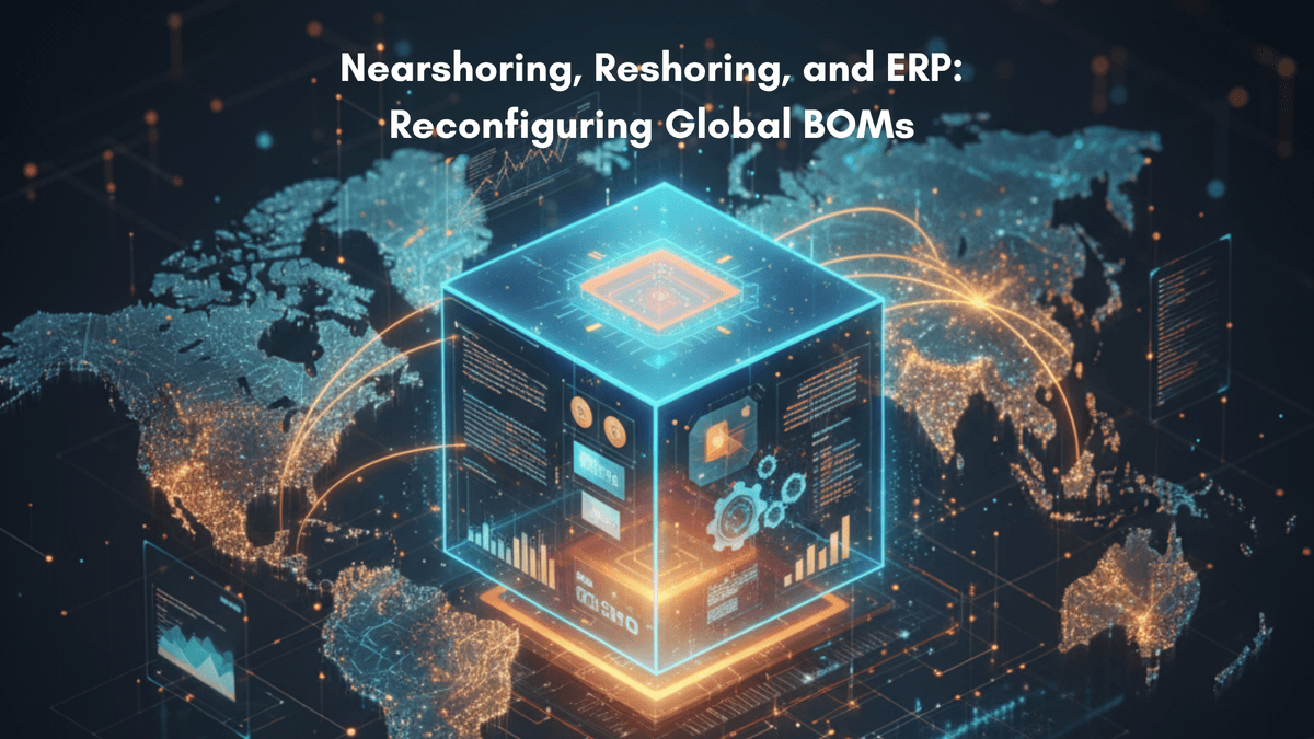 Nearshoring, Reshoring, and ERP: Reconfiguring Global BOMs