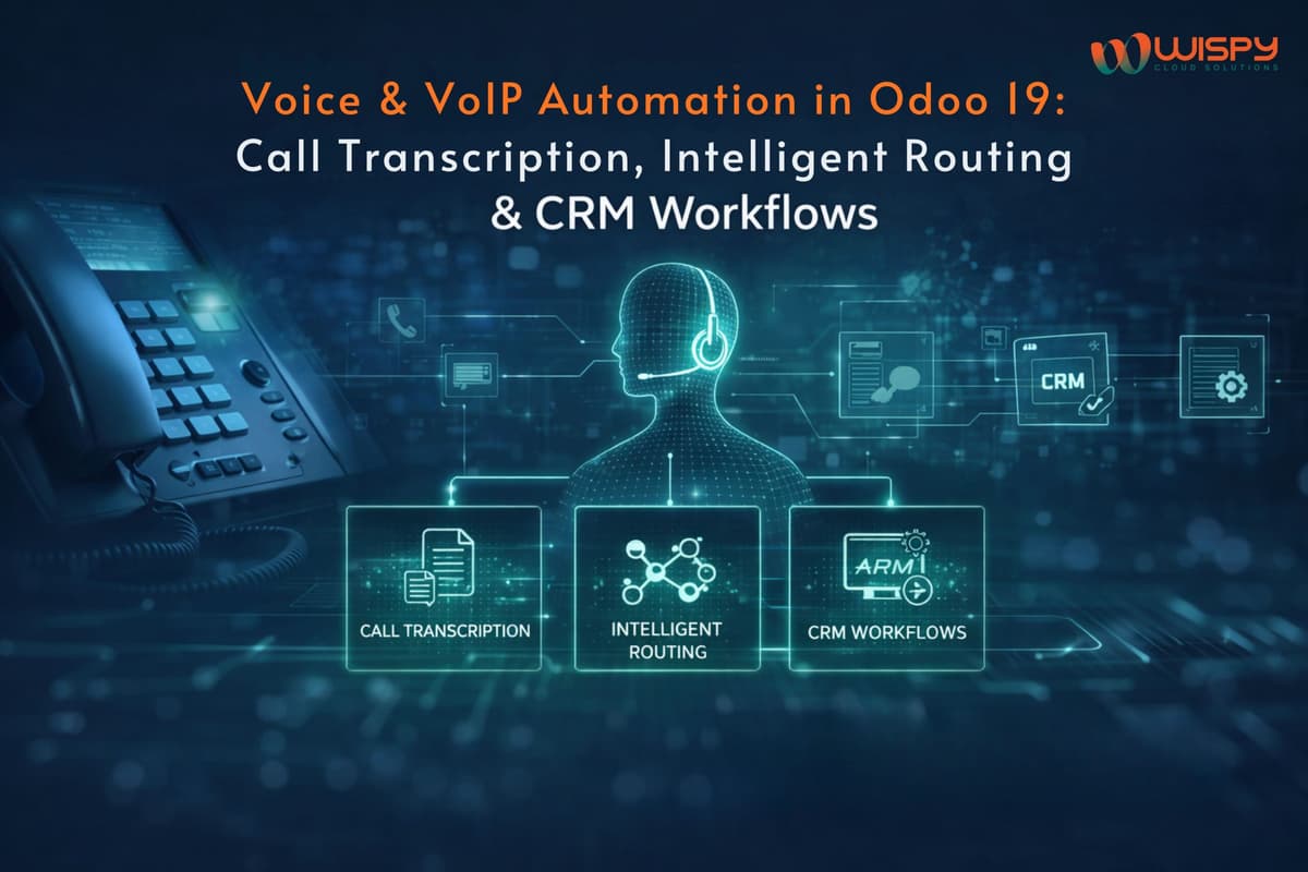 Voice & VoIP Automation in Odoo 19: Call Transcription, Intelligent Routing & CRM Workflows
